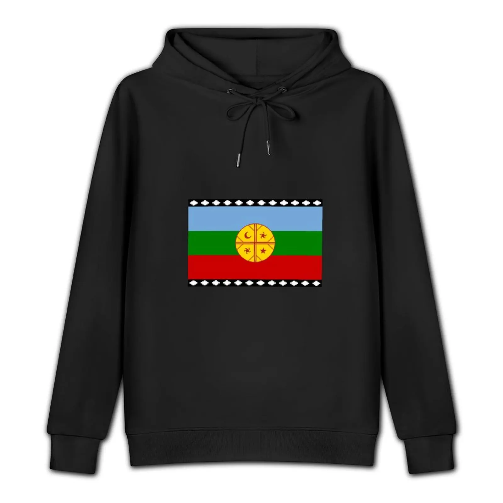 Mapuche Flag (Chile) Pullover Hoodie korean autumn clothes japanese style blouse clothes for men man hoodie