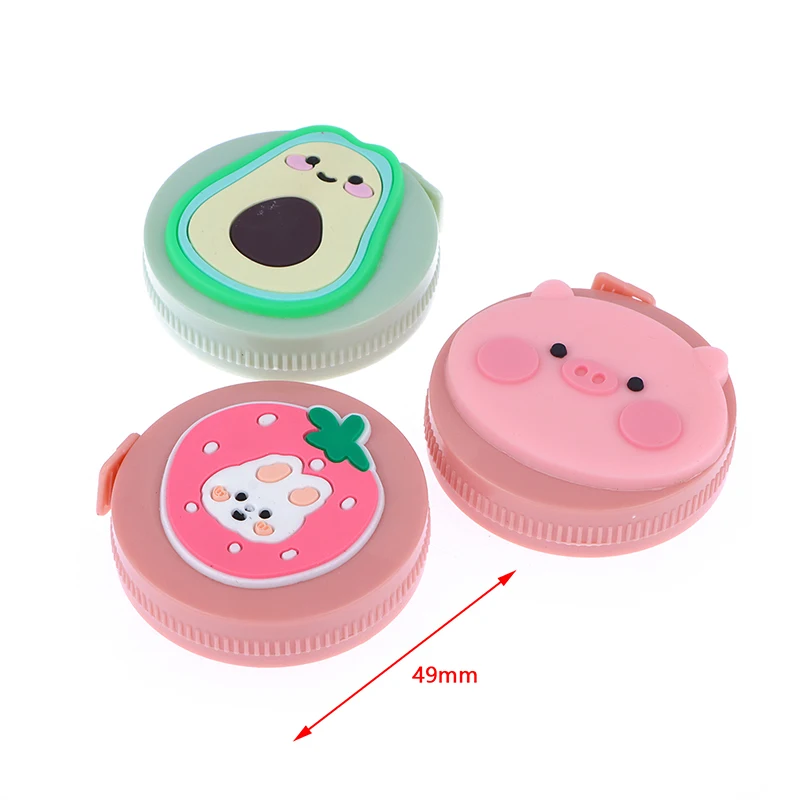 Cartoon Measure Tape Lovely Macaron  Measuring Tape Push Button Mini Tape Measure Tool Sewing Gadget