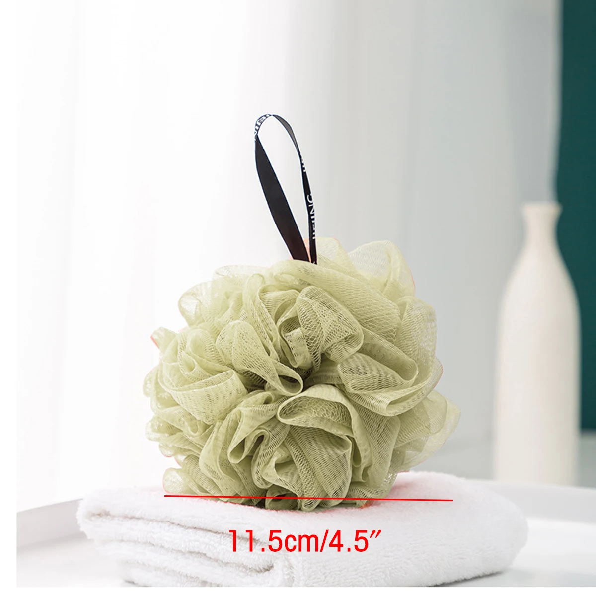 1pcs Soft Bath Scrub Bath Ball Body Clean Bath Puff Bathroom Supplies Flower Bubble Shower Sponge Back Green/Pink/Blue Brush