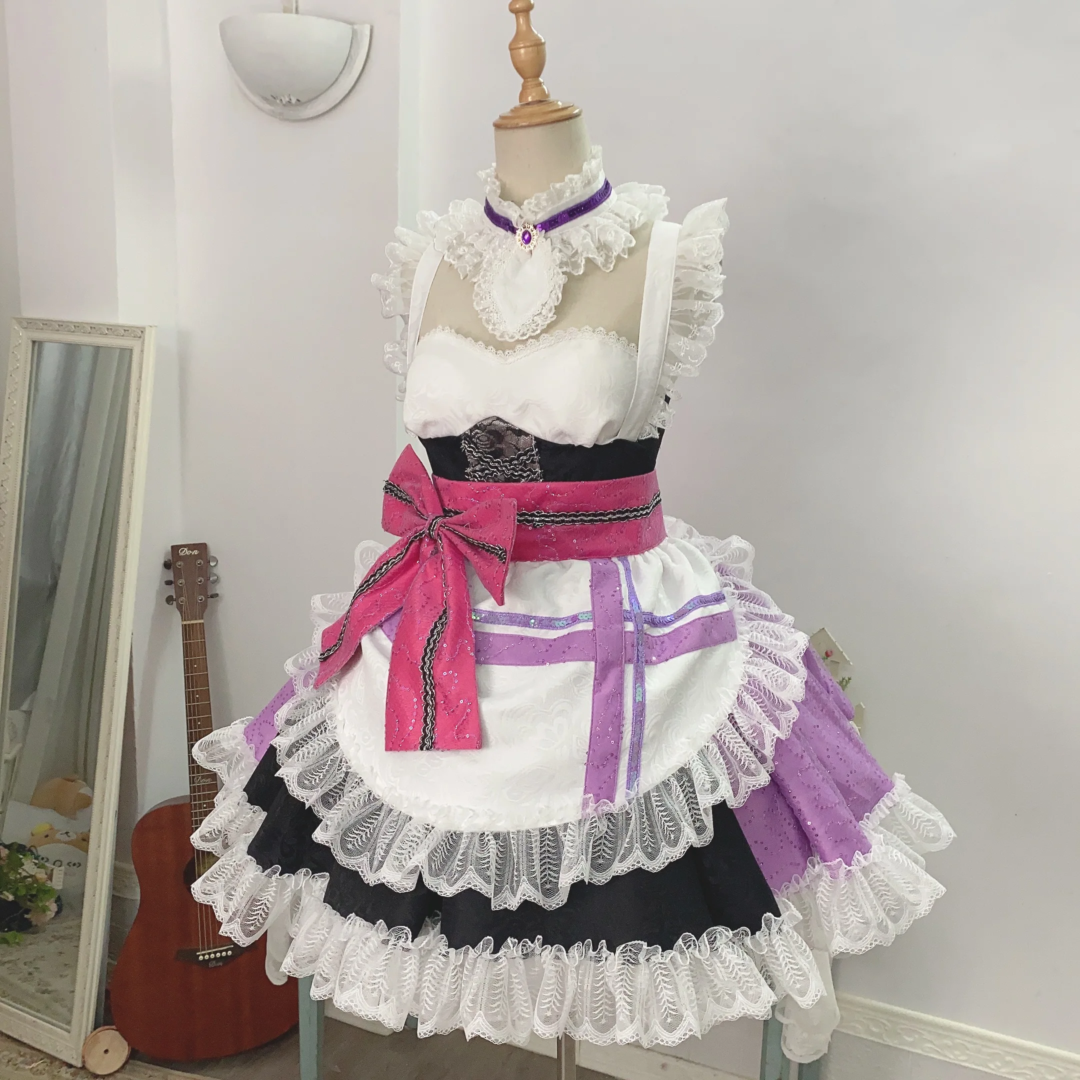 COS-HoHo Lovelive Tojo Nozomi Maid Dress Elegant Sexy Lovely Uniform Cosplay Costume Halloween Carnival Party Outfit Women