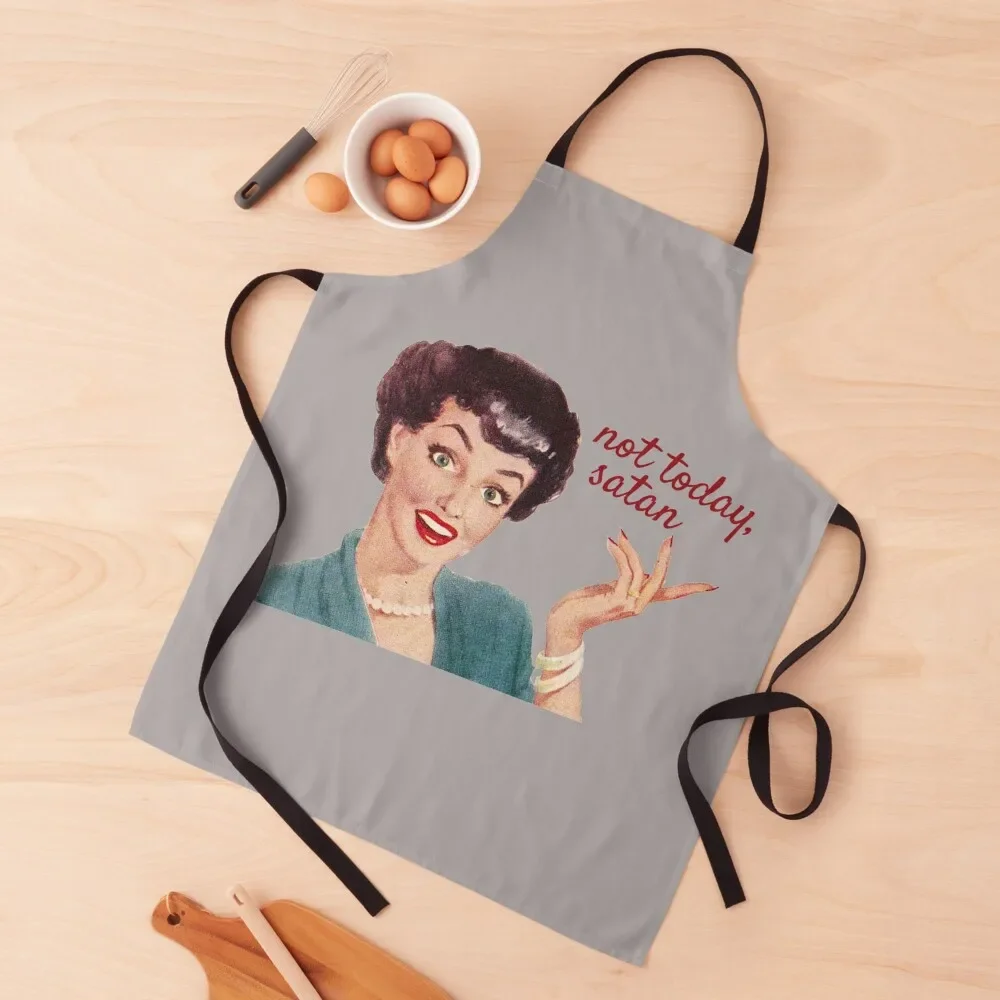 

Not Yesterday, Today, or Tomorrow, Satan! Apron Barista For Women Apron