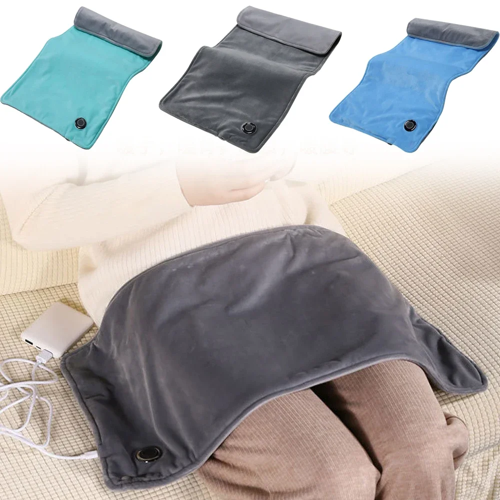 

USB Heating Pads 5V 2A Winter Electric Blanket With Charging Cable 3 Gears Control Heated Pad For Home Office Cramp Back Pain