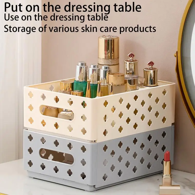 Foldable Storage Crate Kitchen Storage Basket Organizer Small Baskets For Organizing Scalable Storage Crate For Bedroom