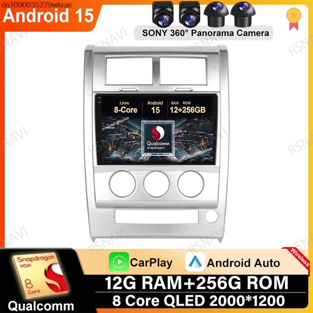 

Andoird 15 Car Radio For Jeep Cherokee Liberty KK 2007 - 2012 Multimedia BT GPS Viedo Player DVD 5G WIFI Head Unit DSP Stereo