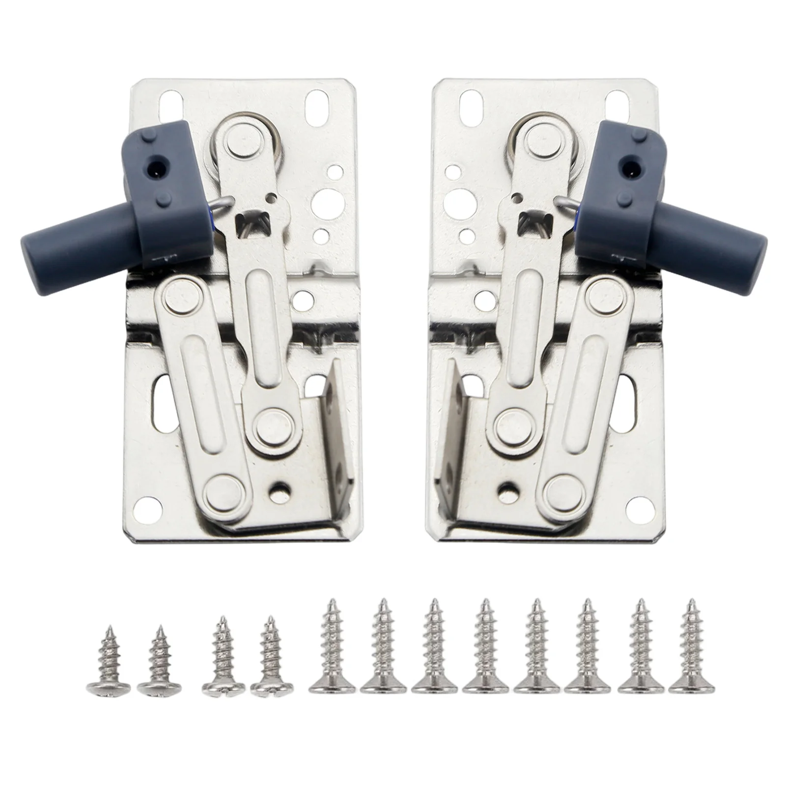 

1Pair Self Closing Cabinet Hinges Heavy Duty Stainless Steel Tip Out Hinge For Kitchen Sink Tip Out Tray 45° Under Sink Hardware