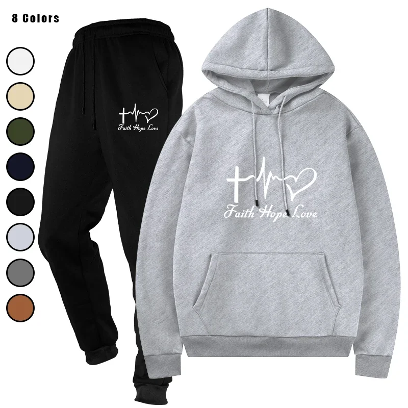 

Мужской спортивный костюм, комплекты из 2 предметов, спортивная одежда для бега, брюки на шнурке, осенние мужские толстовки с капюшоном, спортивная одежда