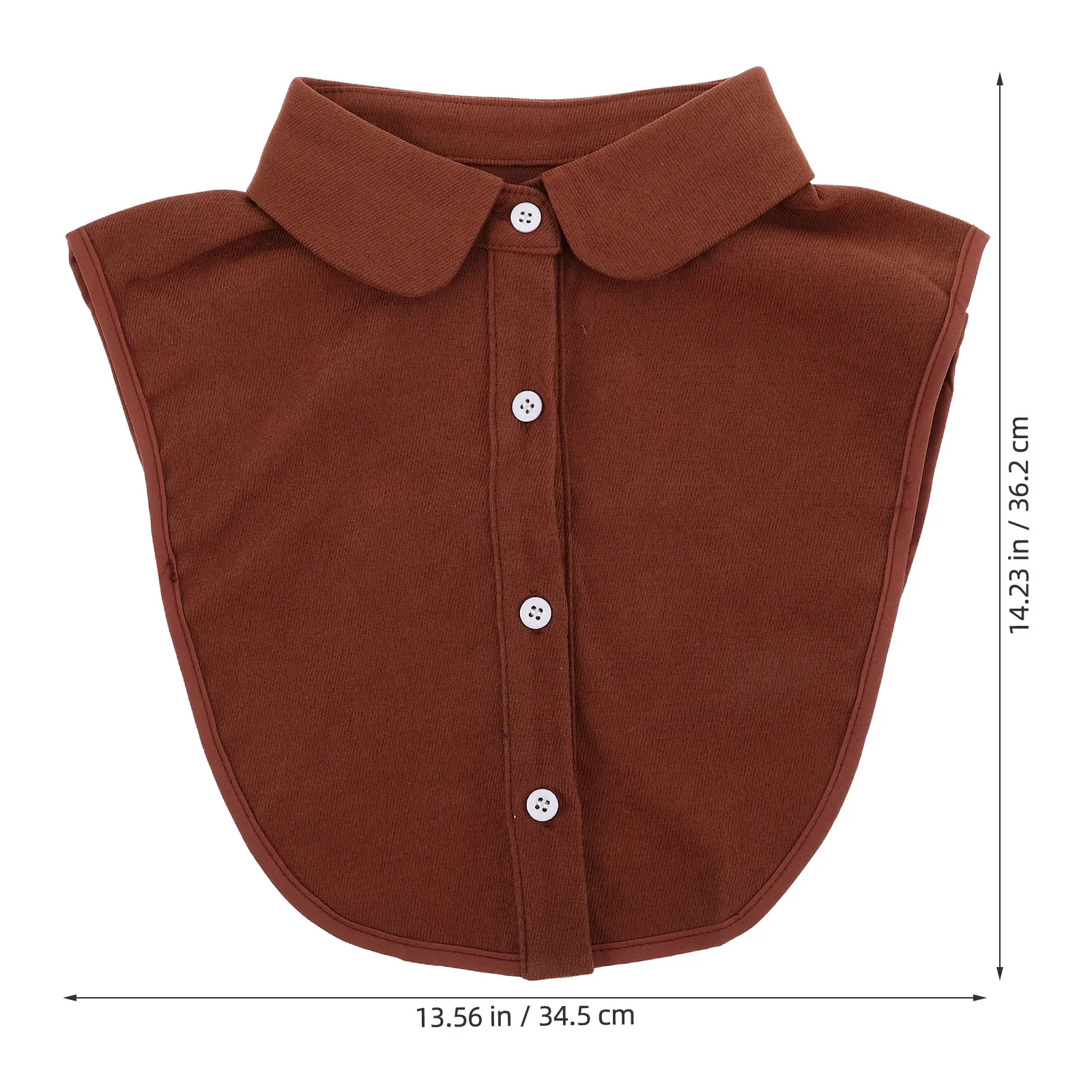 Stylish Detachable Fake For Replacement Half Blouse False Elegant Casual Outfit Polyester Sharp Pointed Design