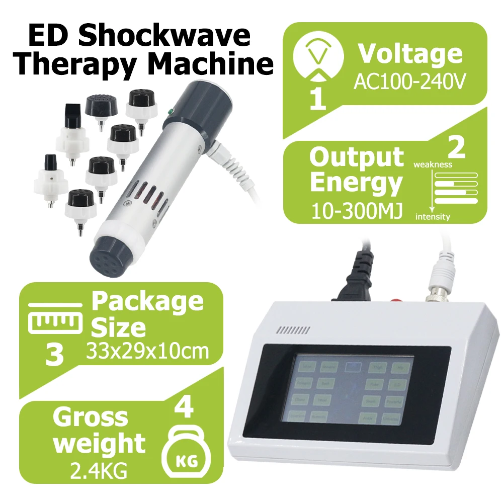 300MJ أحدث آلة العلاج موجة الصدمة لضعف الانتصاب علاج الضعف الجنسي تخفيف آلام الوتر تدليك المهنية بالمستخدمين #3