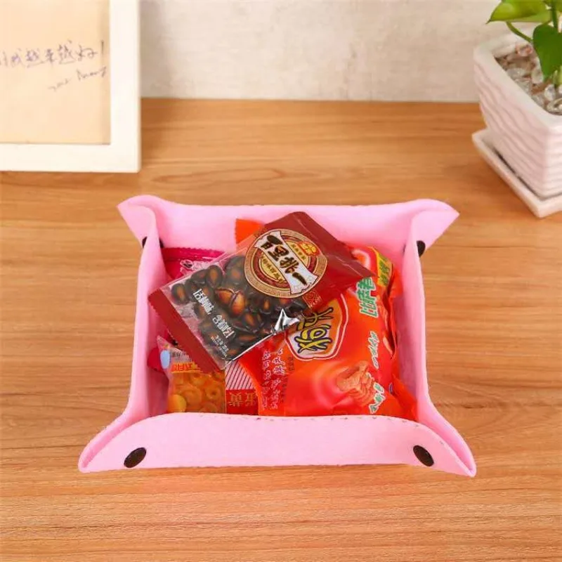 صندوق تخزين قابل للطي لمنظم سطح المكتب من اللباد لملحقات مكتب التخييم في الهواء الطلق