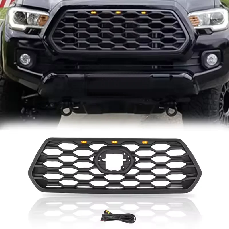 Gobison 2016-2022 Hot Sale 4x4 Auto Tuning Accessories Original Style Grill with LED light  for Toyota tacoma grille