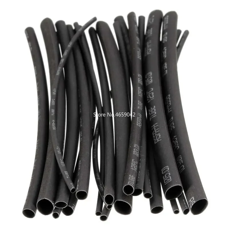 20pcs 100mm Black Color 2:1 Polyolefin H-type Heat Shrink Tubing Tube Sleeving 5 Specifications 1mm 2mm 3mm 4mm 5mm