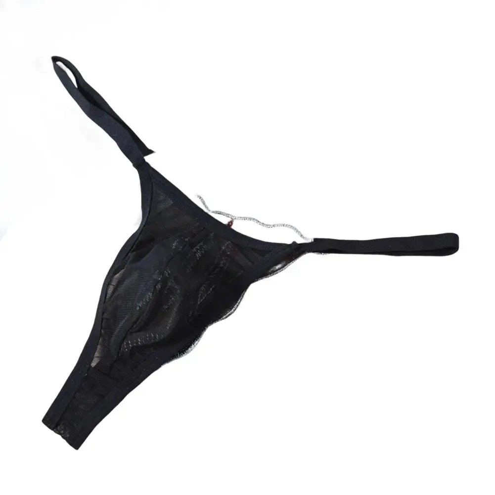 

Мужское сетчатое белье с вышивкой, прозрачные стринги-танга с анатомическим мешочком, эротические трусы-калинка для мужчин