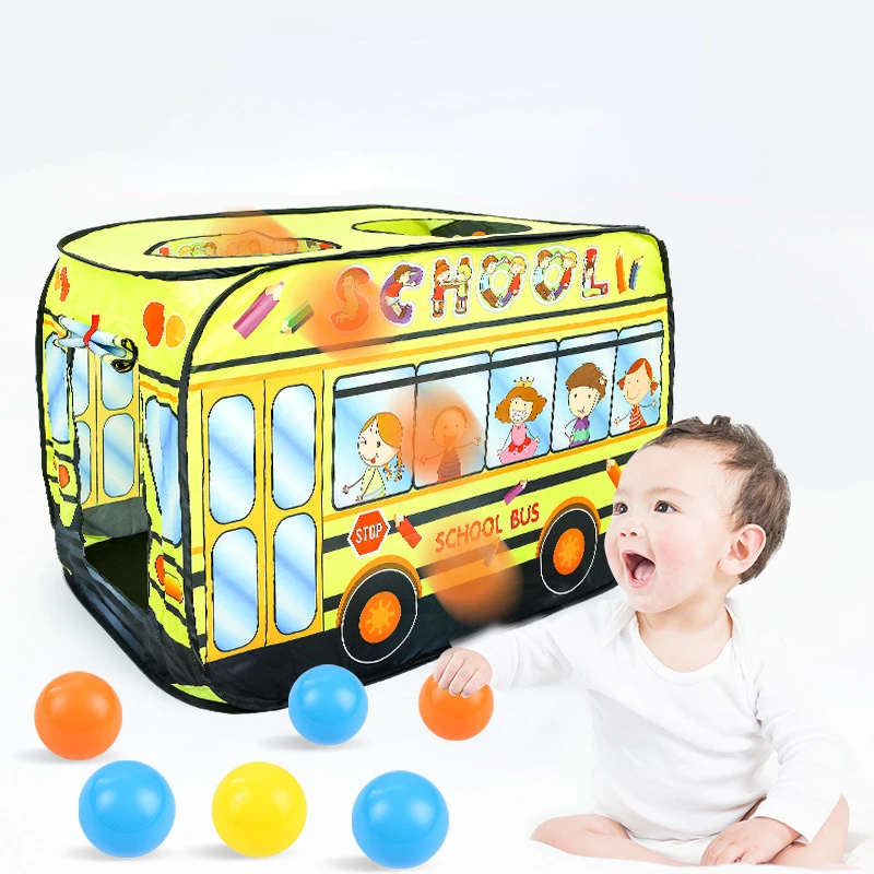 Children's Tent Interesting Fire Truck Police Car Tent Family Dessert House Indoor and Outdoor Folding Game House Car Tent