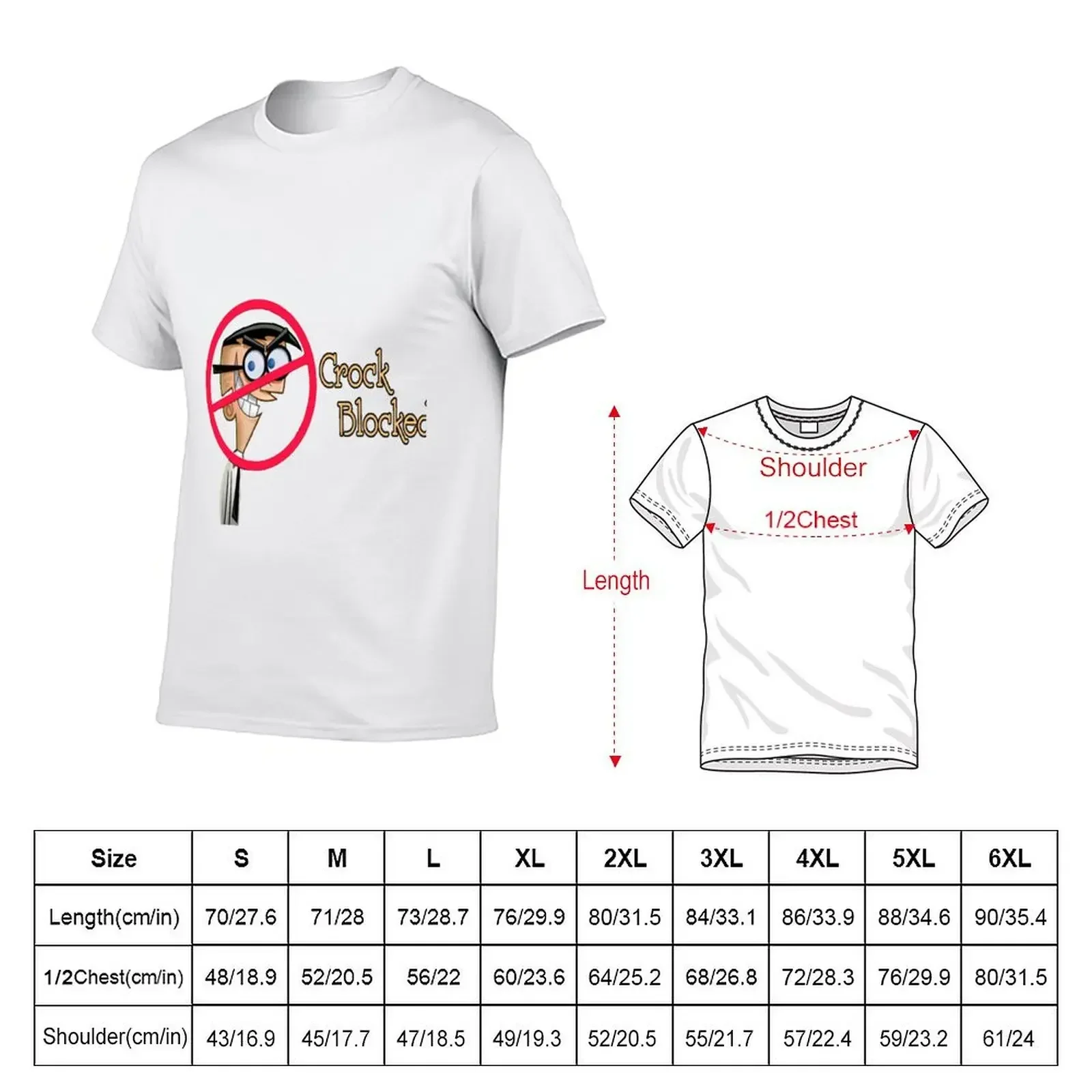 Crock Blocked T-Shirt korean fashion vintage graphic tee Short sleeve tee men