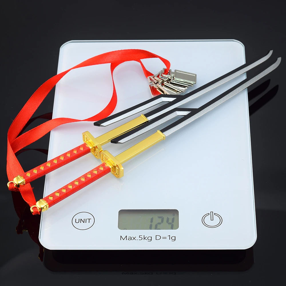 26cm All Metal Various Weapon Zanpakutou Katana Bleach Anime Tensa Zangetsu Zaraki Kenpachi Handicraft Desktop Ornament Gift Toy