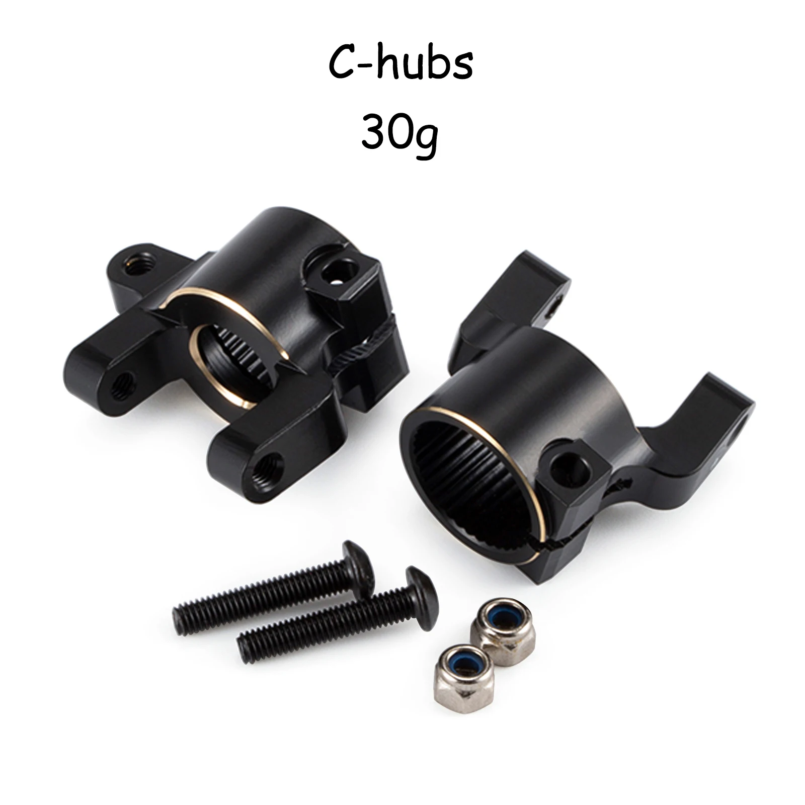 AR44 Axle Heavy Brass Steering Knuckle Weights C Hubs for 1/10 RC Crawler Axial SCX10 II 90046 90047 Upgrade Parts