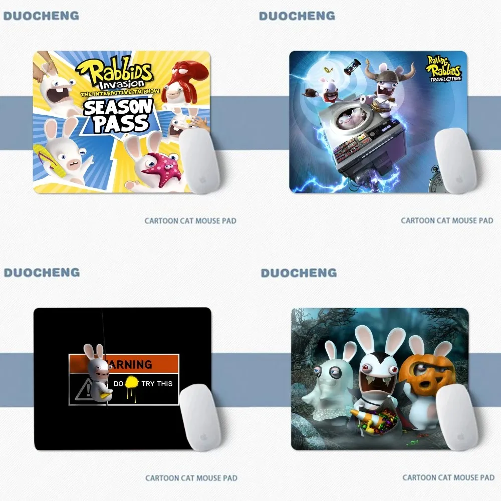 R-Raving R-Rabbids Custom Skin Keyboard Mat Table Mat Students Gabinete PC Gamer Desktop Mouse pad Writing Desk Mats