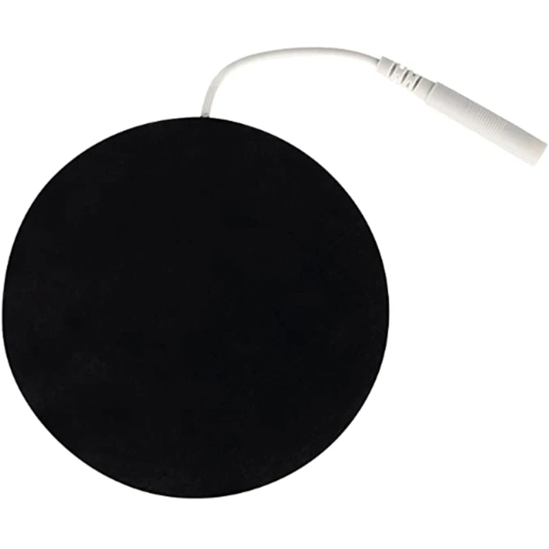 ABPF 10 pièces de patchs électrodes circulaires non-tissés de 4 cm pour massage des points d'acupuncture, inserts spéciaux pour électrodes de physiothérapie