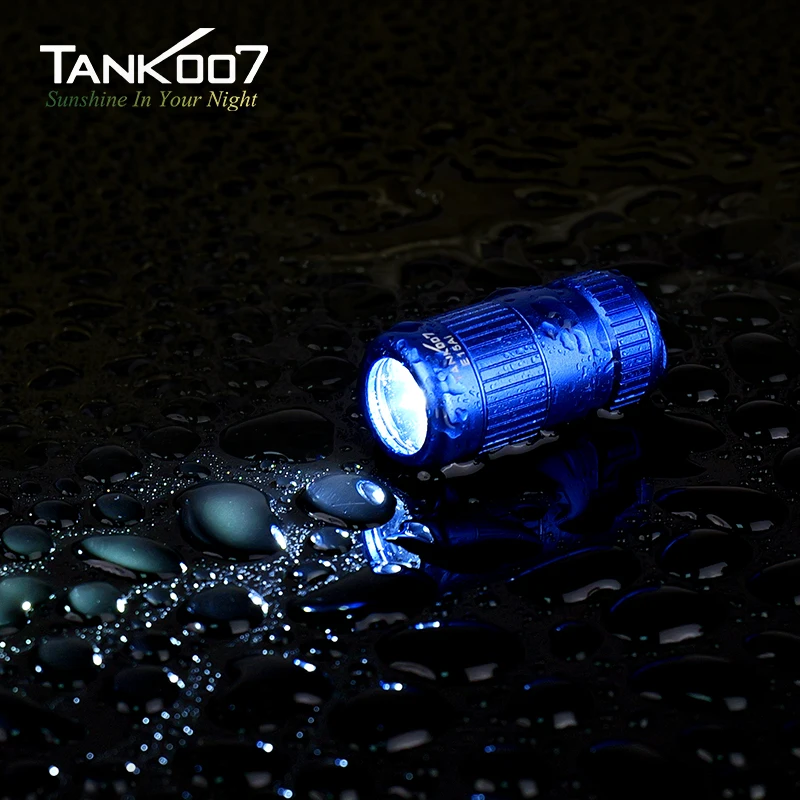TANK007 Torch 100LM Mini Flashlight LR44 Coin Cell Battery Pocket LED Light IPX7 Waterproof and Shockproof Flashlights E15