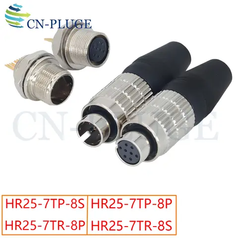 HR25-7TP-8S/HR25-7TR-8P/HR25-7TP-8P/HR25-7TR-8S Hirose Connector 8Pin Industrial Contact Camera Threaded Plug and Socket
