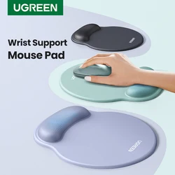 UGREEN Mouse Pad Wrist Support Ergonomic Mousepad Non-Slip Memory Foam for Office Home Computer PC Desk Fabric Mousepad