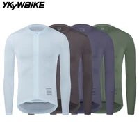 YKYWBIKE-Camiseta de ciclismo para hombre, camiseta de manga larga para bicicleta de carretera transpirable, ropa de equipo profesional para montar en bicicleta de montaña