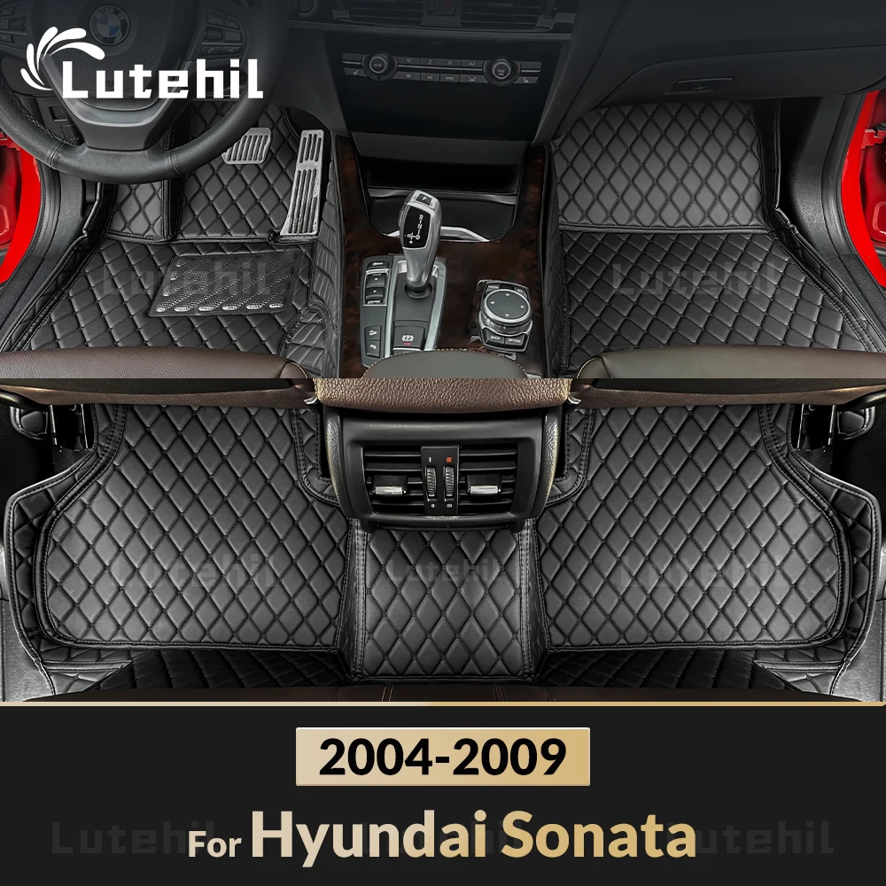 

Lutehil Car Floor Mats For Hyundai Sonata 2004 2005 2006 2007 2008 2009 Custom Auto Foot Pads Carpet Cover Interior Accessories