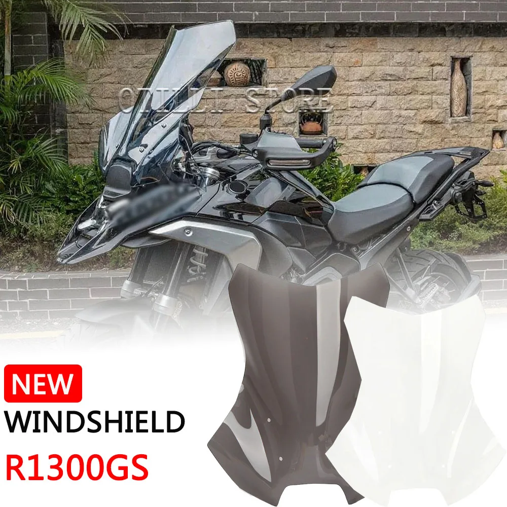 

Motorcycle Accessories 2 Color Windscreen Wind Deflector Windshield For BMW R1300GS R 1300 GS R1300 GS r1300gs 2023 2024