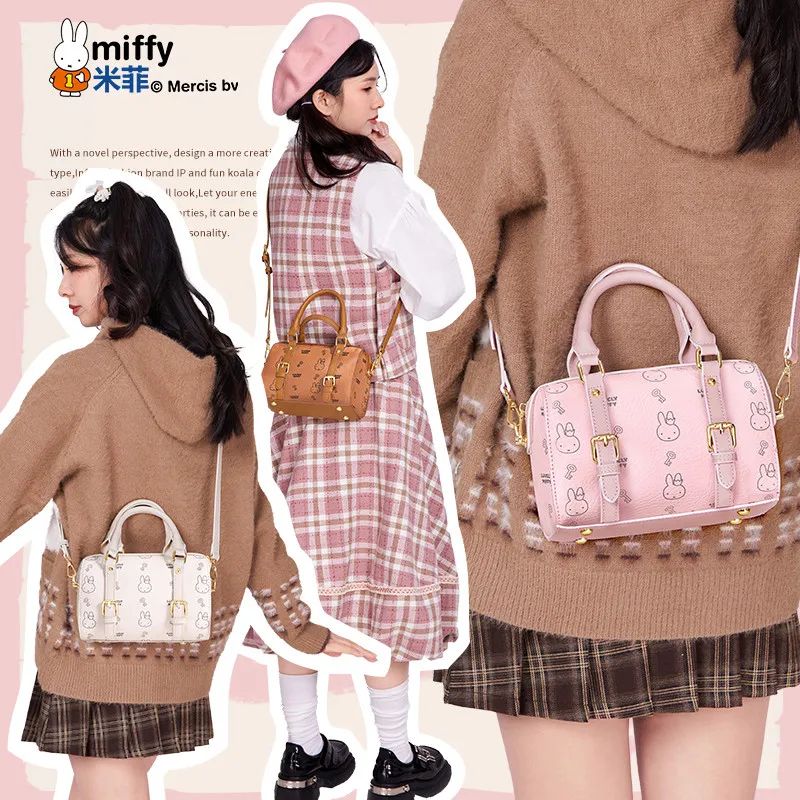 

Сумочка Miffy, милая аниме-мультяшная креативная простая универсальная кавайная водонепроницаемая повседневная сумка на плечо большой емкости, подарок для девочки