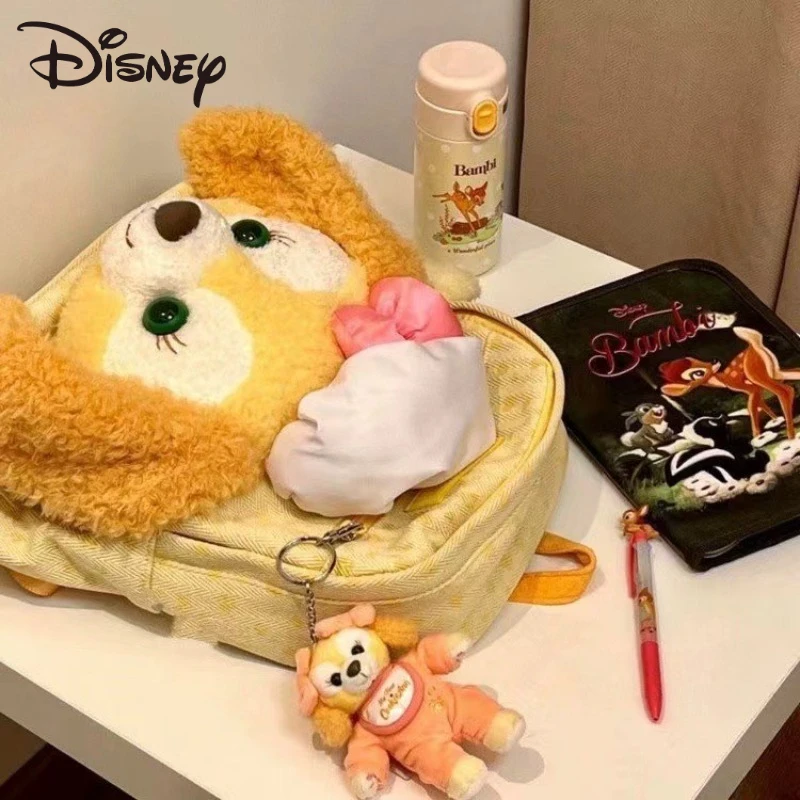 Mochila Disney Cookie Ann, accesorios bordados de dibujos animados Kawaii, mochila de felpa para niña, bolsa DIY, regalo de Festival