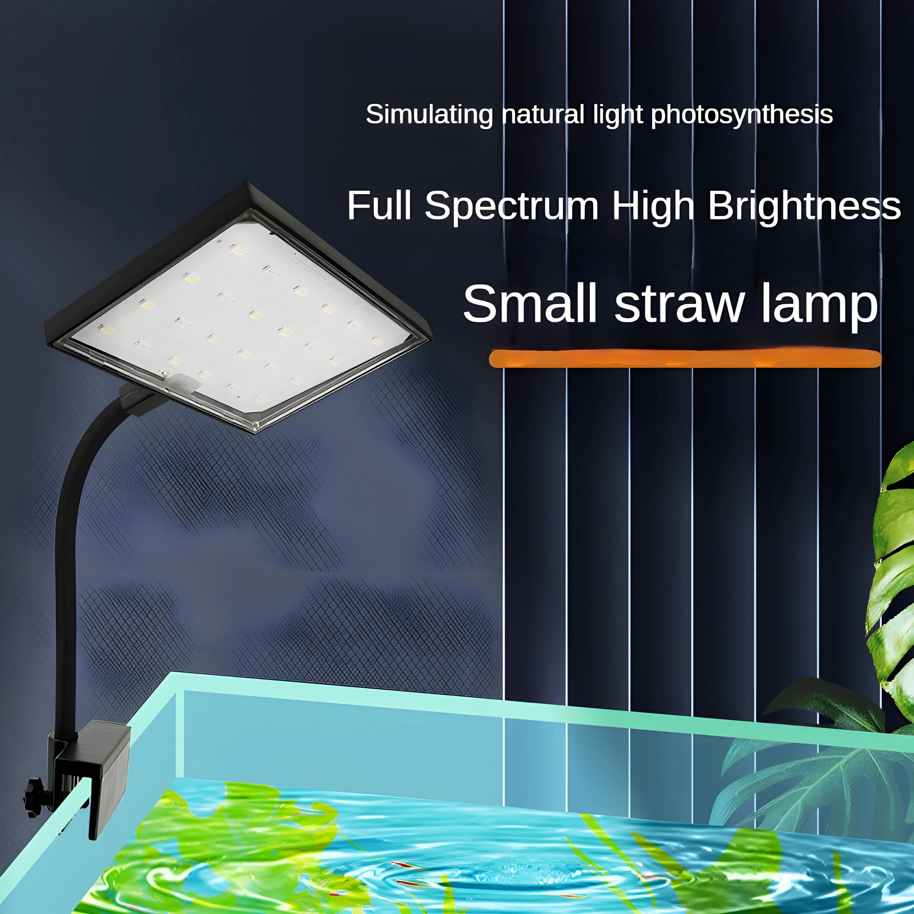 

Fish tank light full spectrum LED fish tank energy-saving clip light natural light three-stage color change