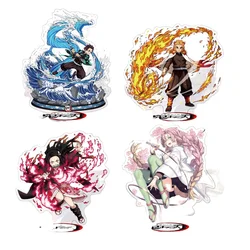 Hot Anime Demon Slayer Acrylic Stand Model Figure Cosplay Plate Holder Topper Birthday Fans Christmas Desk Decor Plate Gift