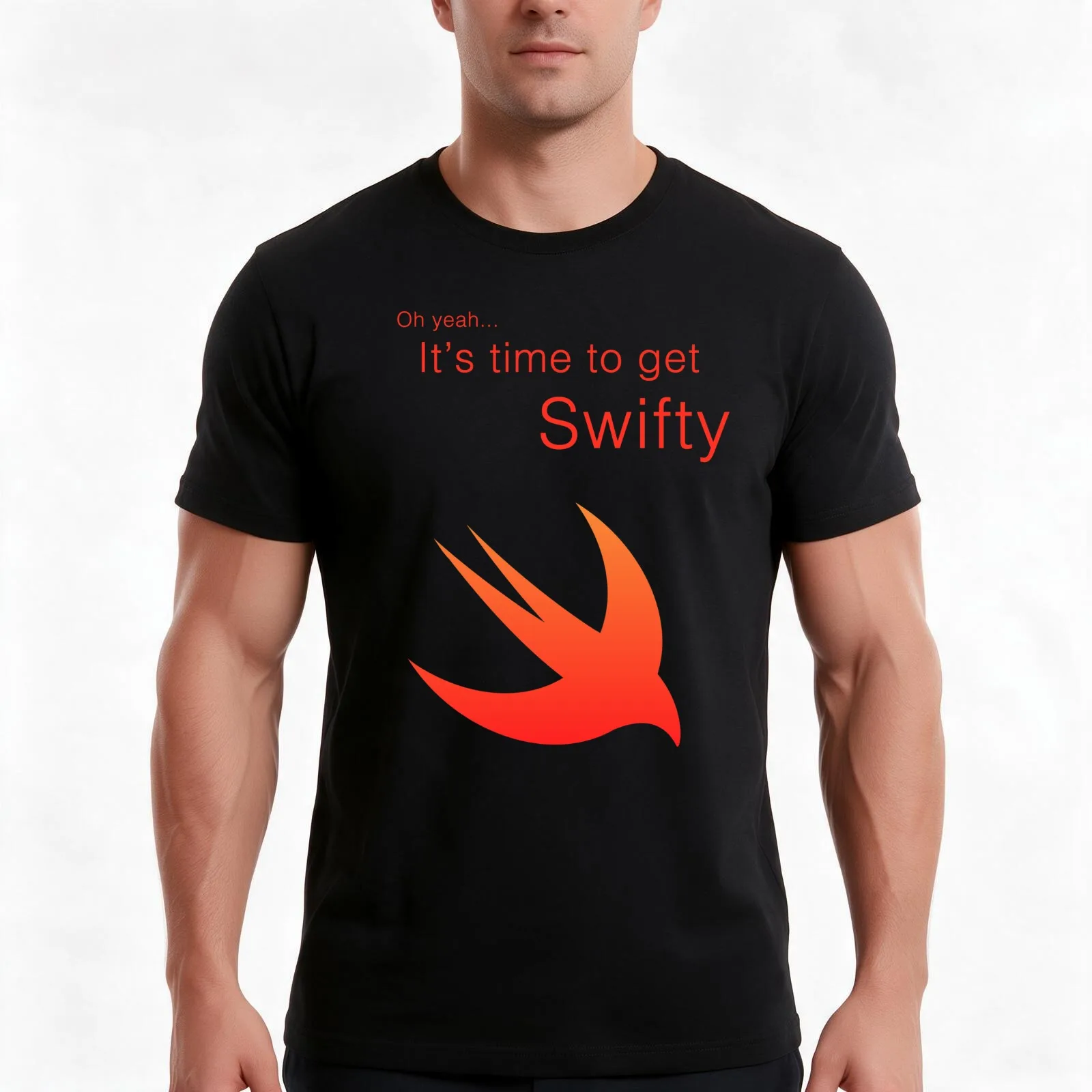 Swift T-Shirt, Summer Casual Cotton Tee, Oversized Streetwear Tops, Vintage Graphic Print, Loose Fit Short Sleeve, 100% Cotton