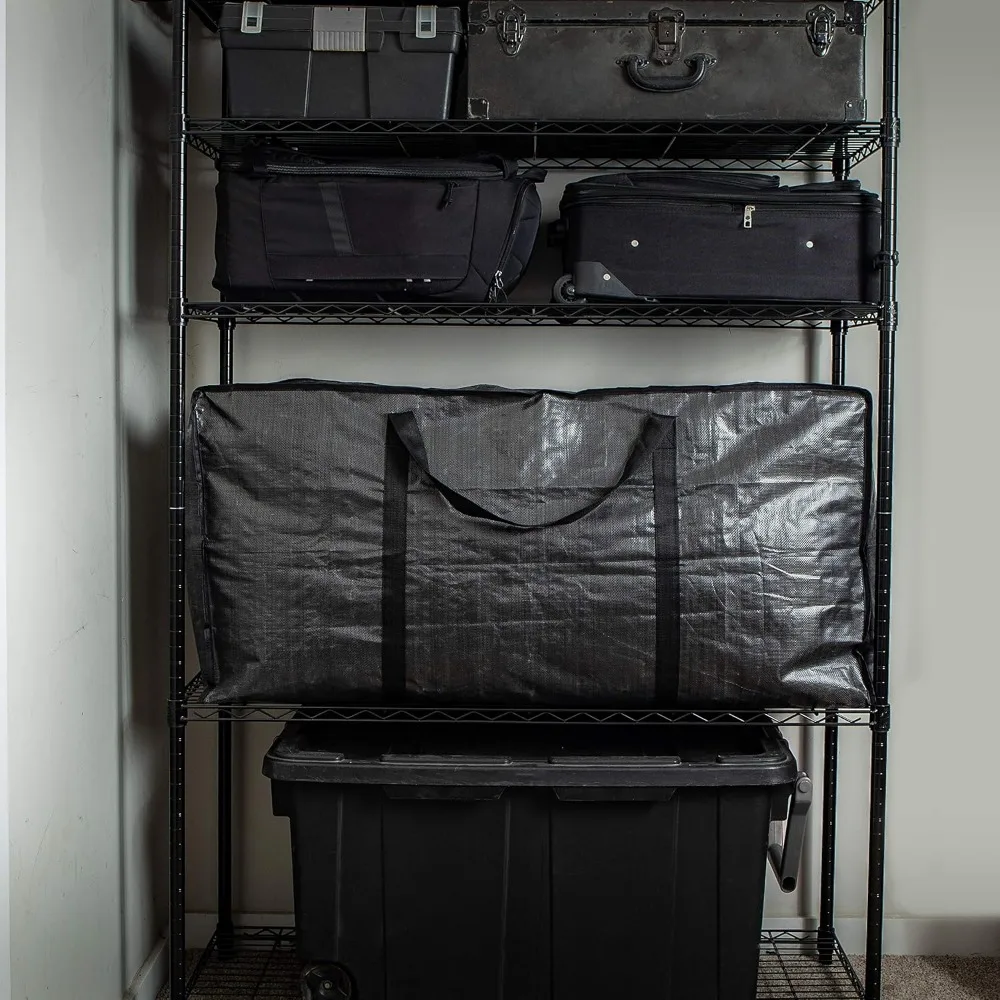 Extra Large Heavy-Duty Storage Bags - 68.5 Gallon XXL Jumbo Reusable Moving Totes with Strong Handles