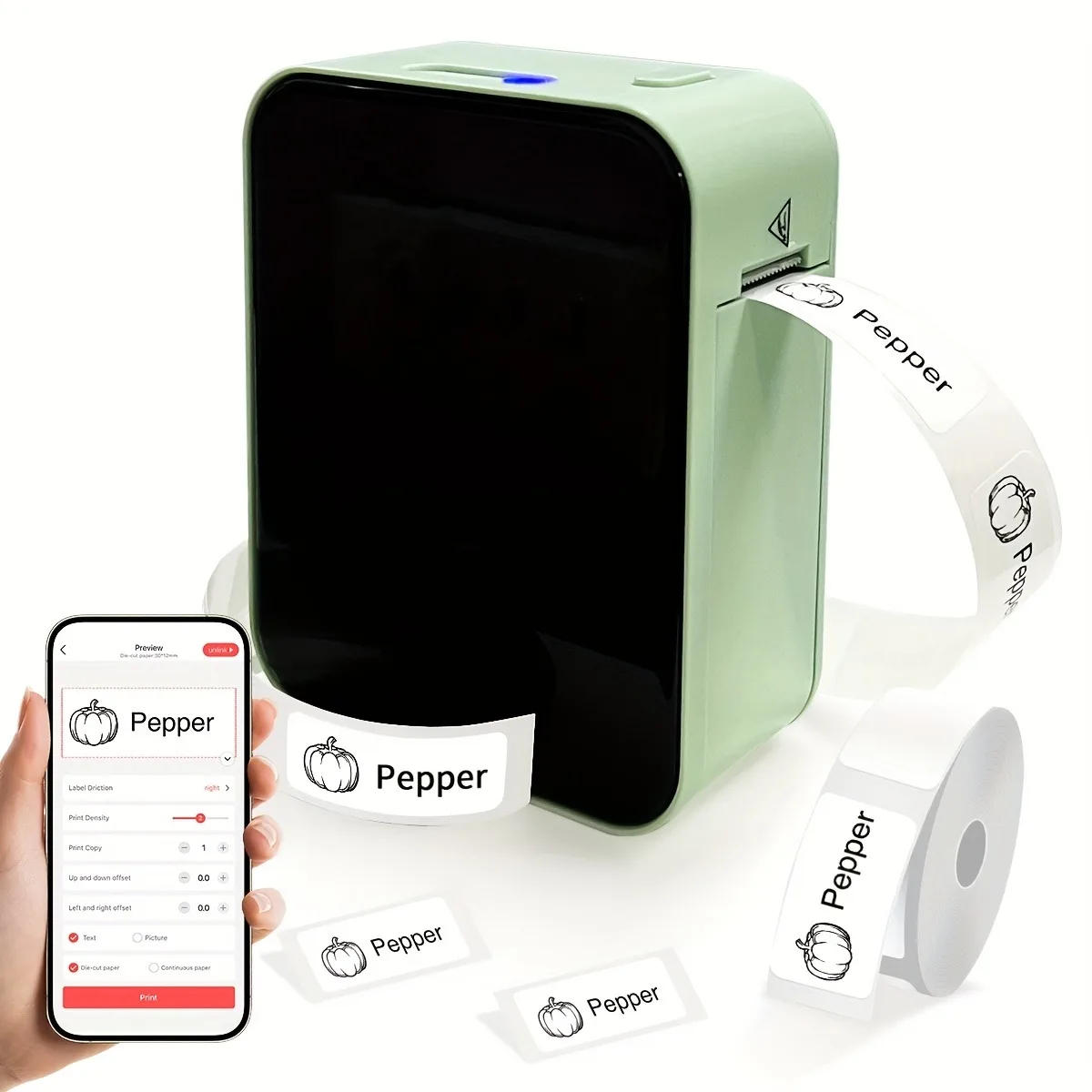 Marklife P15 Thermal Label Printer Similar as D11 D110 D101 Labeling Machine Wireless Bluetooth Label Maker With Label Sticker