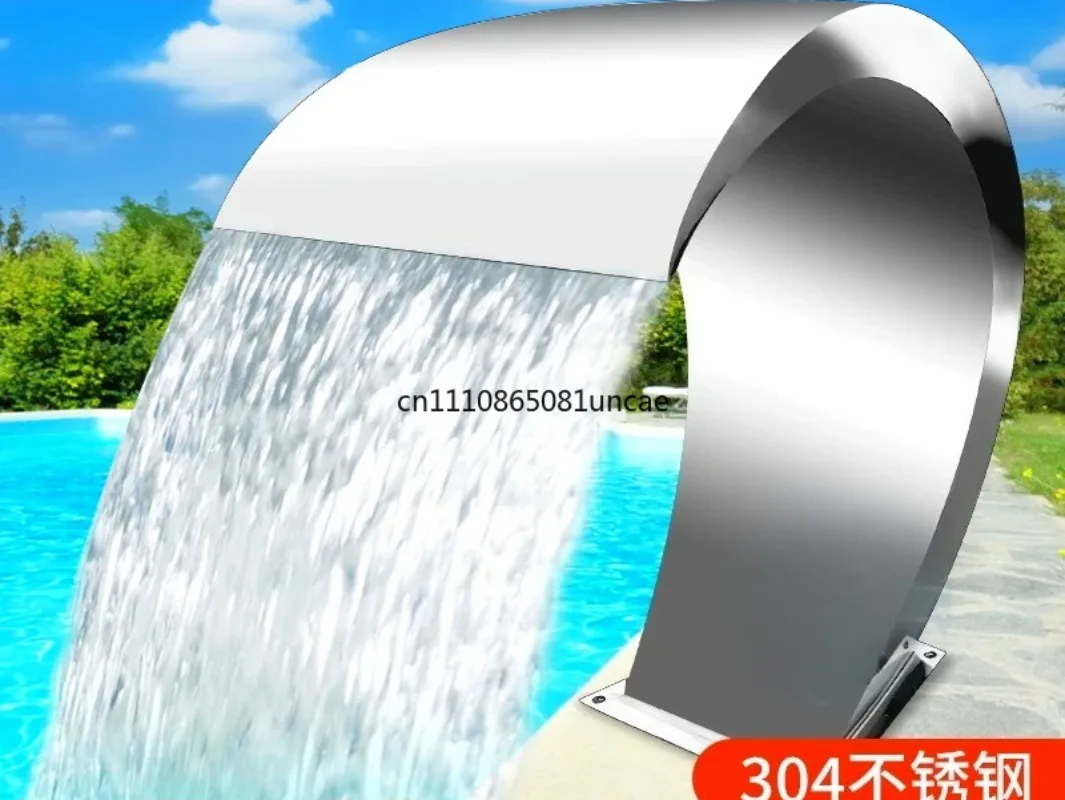 304 Stainless Steel Arc Hook Spray Jet Water Curtain SPA Massage Nozzle Back Spray Swimming Pool Hydrotherapy Fitting