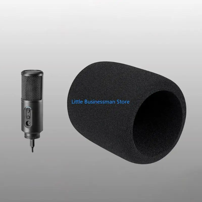 Podcast-Mikrofon-Windschutz für ATR2500X-USB, schwarze Mikrofon-Schaumstoffabdeckung mit Slip-On-Passform, weichere – Detail 10