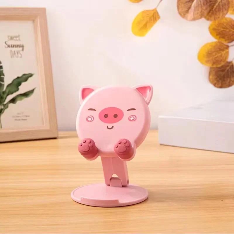 Portable Cartoon Mobile Phone Tablet Holder Desktop Bracket Universal Foldable Lifting Bracket Creative Cute Bracket For Phones image 5