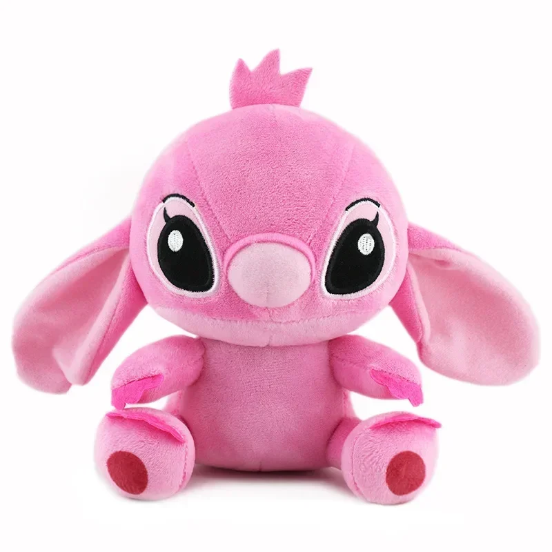 Poupées en peluche de dessin animé Disney pour enfants, jouets d\'anime, point bleu et rose, jouets en peluche amusants, cadeaux de Noël