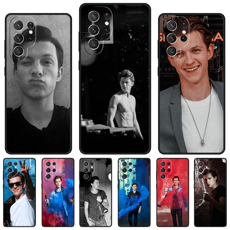 Tom Holland Handsome phone case For Samsung Galaxy S24 S23 S22 Ultra Note 10 20 Plus S8 S9 S10 S20 S21 FE Cover