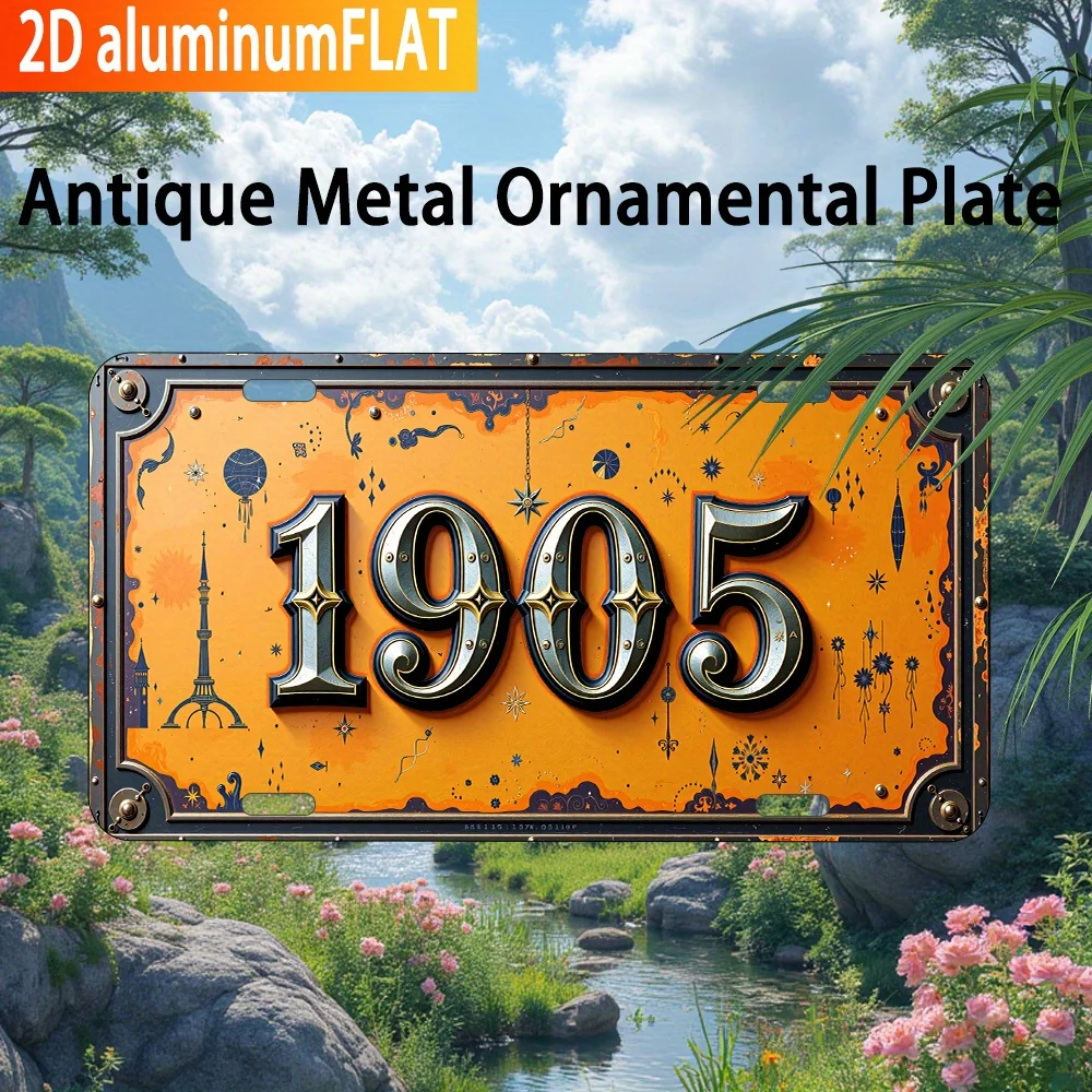 2D Flat, 2D Flat - This Single Vintage Art Sign Measures 15.24 X 30.48 cm and Features 2D Flat High-definition UV Printing. Perf