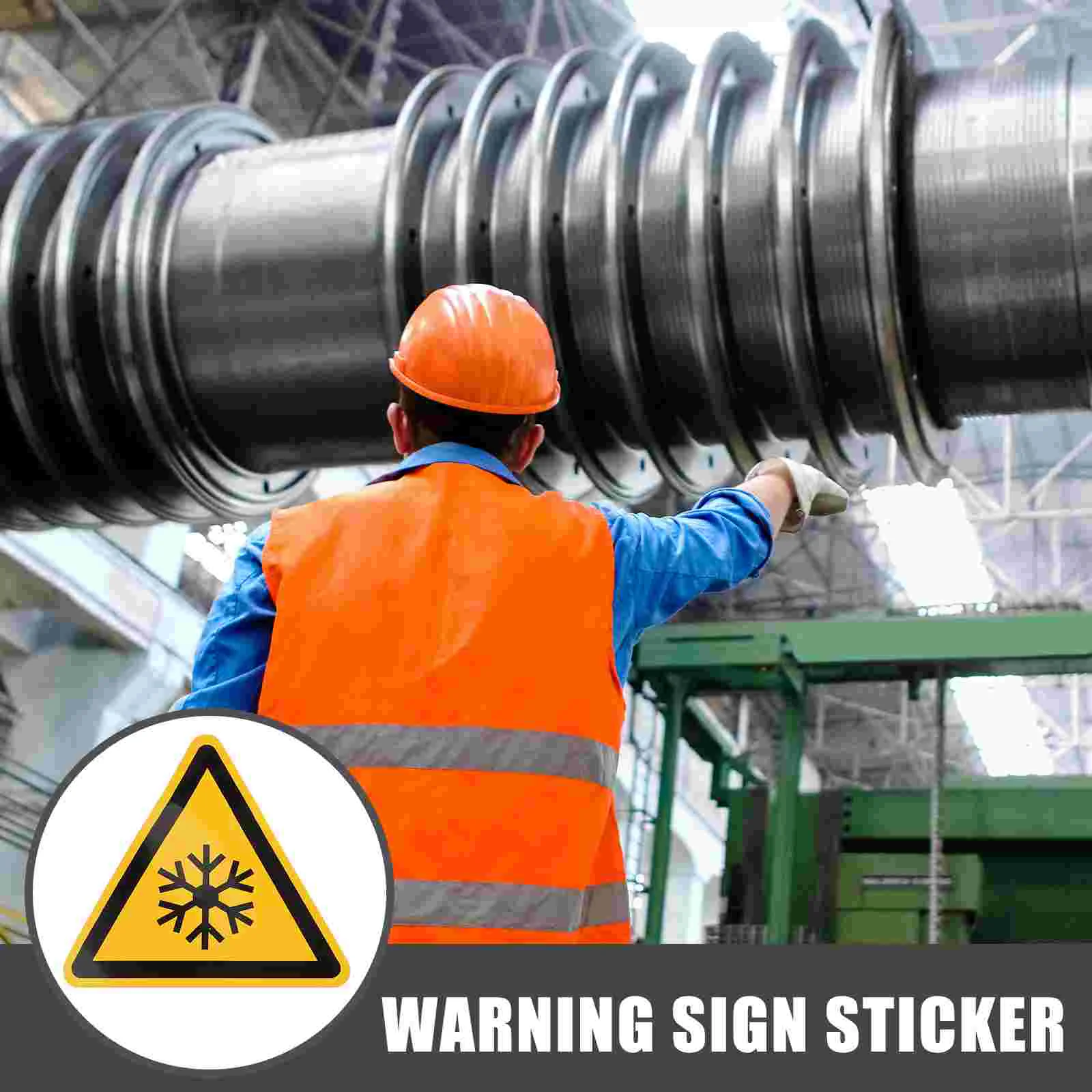3 Pcs Warning Stickers Low Temperature Caution Decal Snowflakes Label Logo Labels Applique