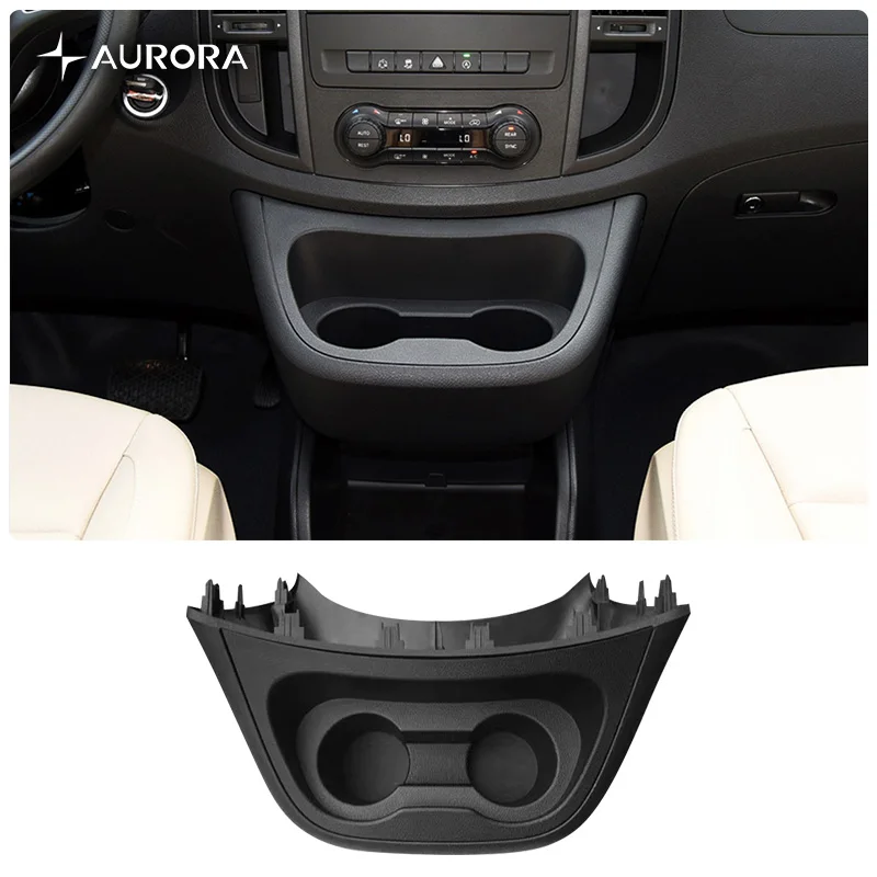 Cup Holder Kit For Mercedes Benz Vito Metris 2016-2023 W447 Car Central Control Instrument Cup Holder Panel