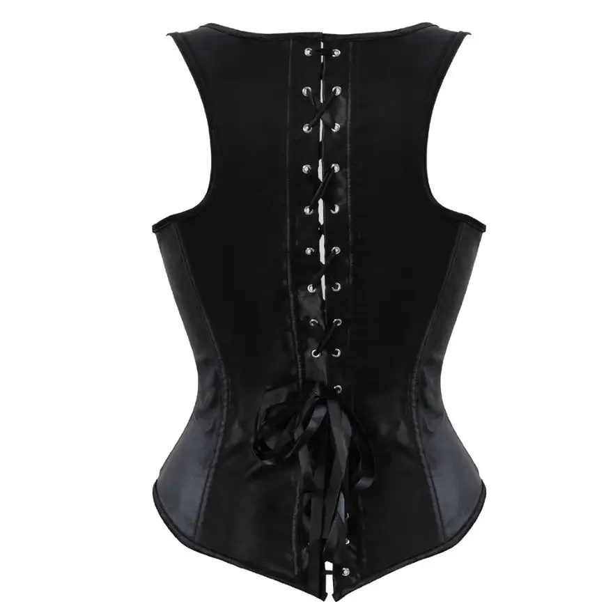 Gilet corsetto sottoseno con cinghie Lingerie gotica Body Shaper Vita Trainer Top bustier da donna sexy Taglie forti