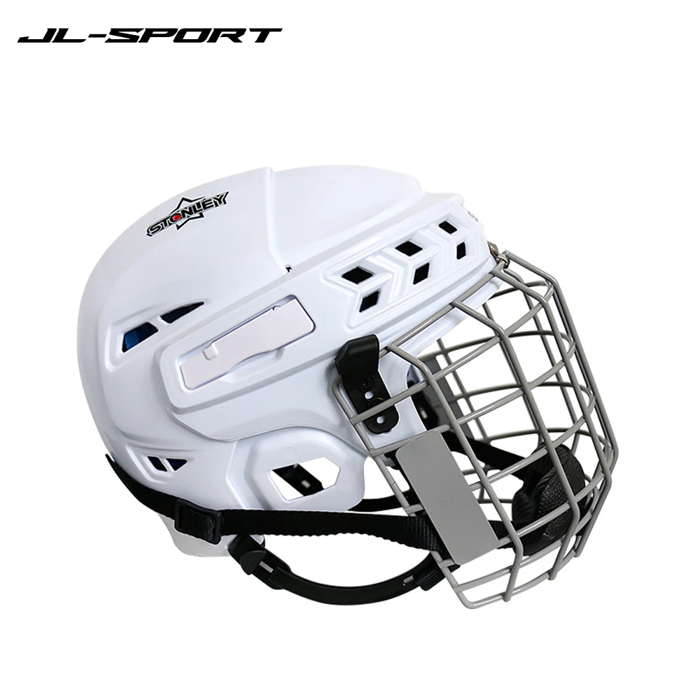 Casco da Hockey su ghiaccio Tactical Sports Rugby casco da Hockey regolabile Full Face Adult Safety Top Equipment equipaggiamento protettivo per il