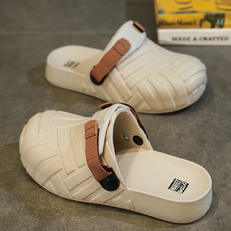 

Summer large-size men's women's casual sandals thick sole lightweight men's women's slippers Oversize Foot Friendly Clogs