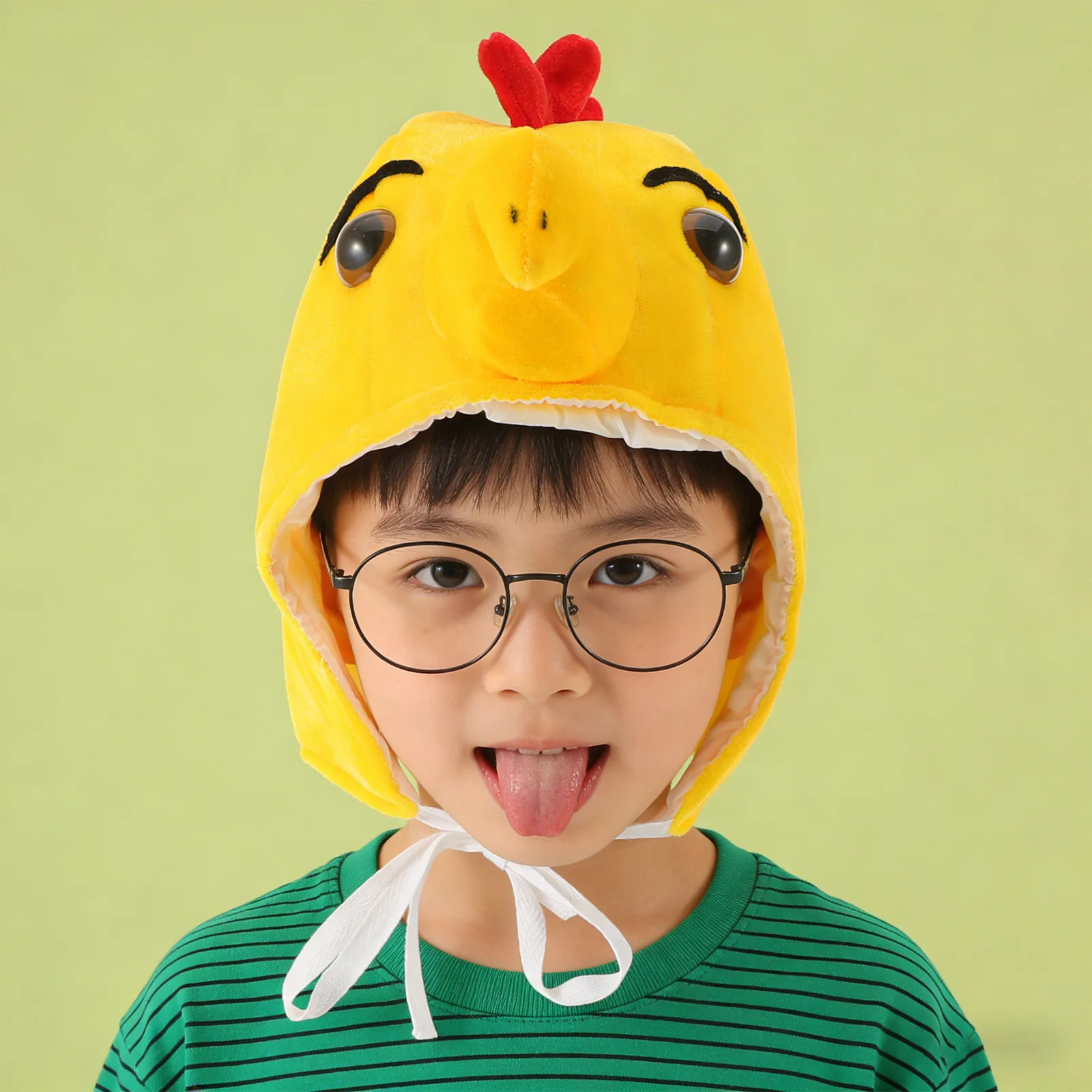Chicken Animal Headband Yellow Little Chick Soft Party Cap Easter Cosplay Costume Party Hat Novelty Headgear Carnival Headgear