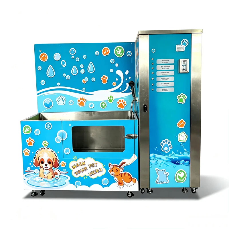 Smart Unattended Pet Bath Station Self Service Dog Wash Machine Support Cash Card QR Code Payment Customized