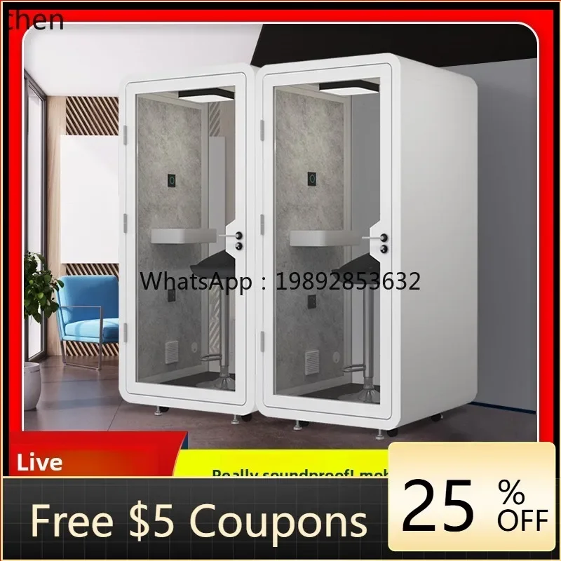 b4+  soundproof room household mobile removable phone booth recording studio silent soundproof cabin singing room live stream