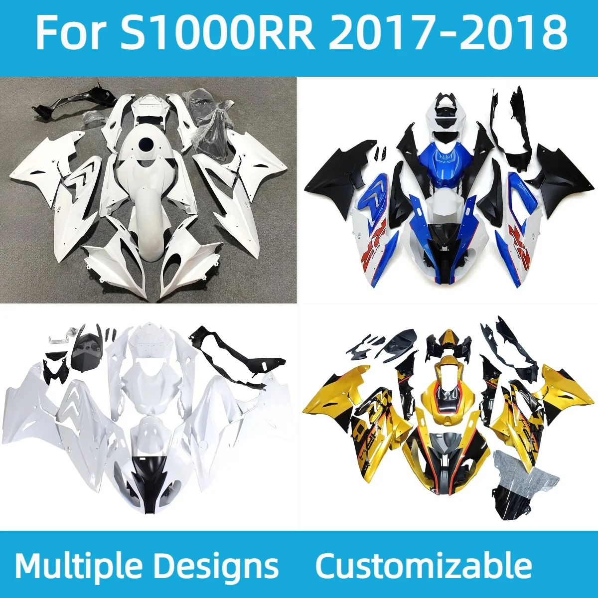 

Комплект обтекателей для BMW S 1000RR 2017 2018, горячий стиль, обтекатели для мотоцикла, комплект кузова S1000RR 17 18